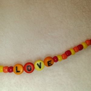 Handmade wire beaded bracelet